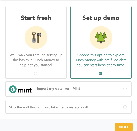 Add Demo Data