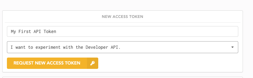 Request Token